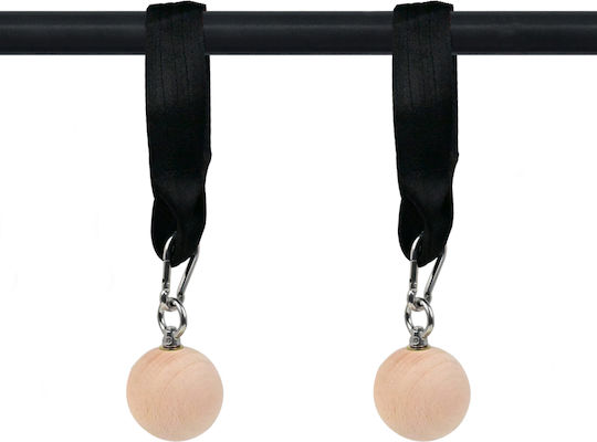 X-FIT Wooden Cannon Ball Grip Fitness Equipment Accessories 2pcs