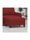 Burgundisches Stoff Fußhocker 70x55x41cm