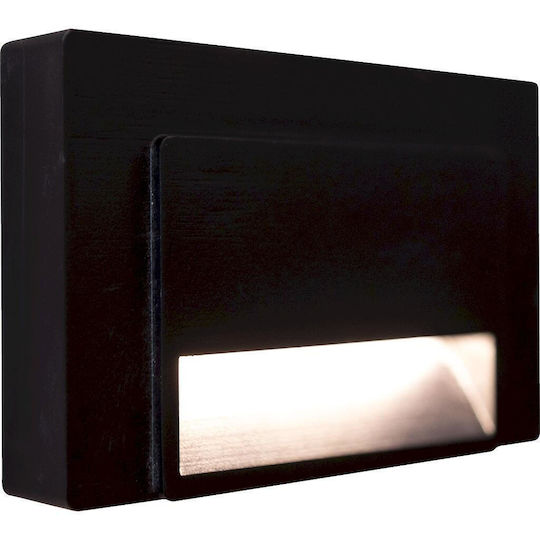 Geyer Επιτοίχια Εξωτερική Πλαφονιέρα LED IP54 1.2W με Θερμό Λευκό Φως 8.3x3.3x12.5εκ.