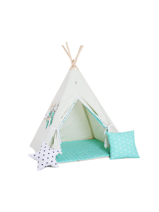 Kiddylab Kids Indian Teepee Play Tent Light Blue