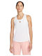 Nike Women's Athletic Blouse Sleeveless White