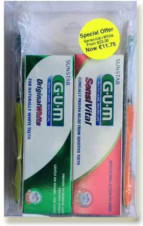 GUM Toothpaste Sensivital Οδοντόκρεμα 75ml, Original White Οδοντόκρεμα 75ml, Technique+ Compact Οδοντόβουρτσα Medium & Technique+ Compact Οδοντόβουρτσα Soft (4x37ml) 150ml