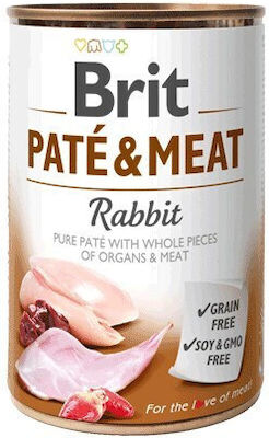 Brit Paté & Meat Nassfutter mit Kaninchen 1 x 400g