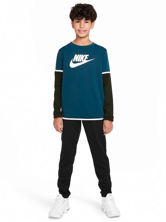 Nike Kids Sweatpants Set Petrol Blue 2pcs