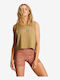 Billabong A/Div Boundary Summer Women's Blouse Sleeveless Khaki