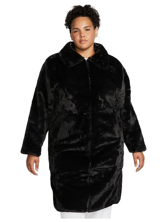 women's nike sportswear plush faux fur jacket