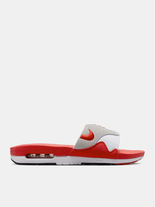 Max 1 Herren Slides White/University Red-Black