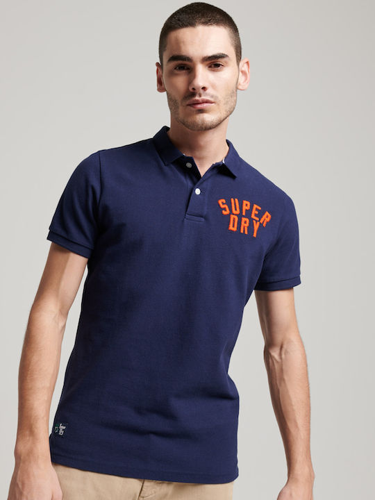 Superdry Superstate Поло Тениска Тъмносин