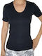 Helios Women's Short Sleeve Cotton T-Shirt Black