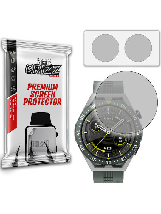 GrizzGlass Matte 2pcs Screen Protector για το Huawei Watch GT 3 46mm 2τμχ