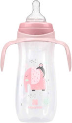 Kikka Boo Plastikflasche Jingle Jungle Gegen Koliken mit Silikonsauger für 3+ Monate Pink 400ml 1Stück