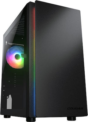 Cougar Purity RGB Gaming Mini Tower Κουτί Υπολογιστή Μαύρο