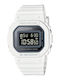 Casio G-Shock 5600 Women's Watch with White Rubber Strap