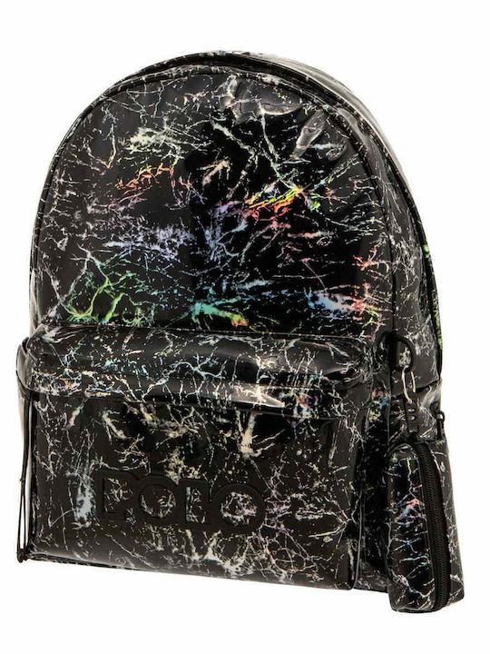 Polo Marble 2023 Schulranzen Rucksack Kindergarten Iridescent Black 7Es 2023