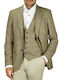 Men's Summer Suit Jacket Slim Fit Khaki