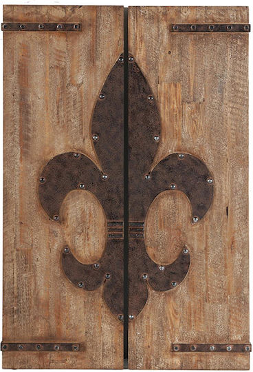 Artekko Wall Decor Sreaps Brown Wooden 40.01x3.18x120.02cm 2 Pieces