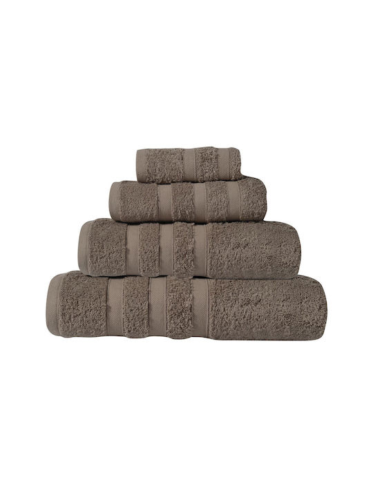 Das Home Badehandtuch Prestige 90x160cm. 1162 Dark Beige Gewicht 650gr/m²