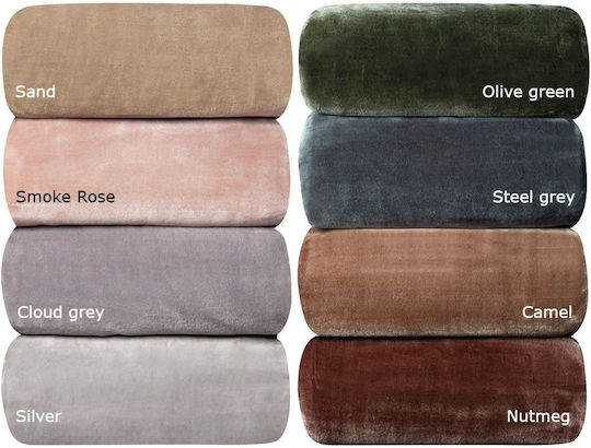 Beauty Home Κουβέρτα Βελουτέ Υπέρδιπλη 220x240εκ. Nutmeg