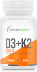 Better Health D3+K2 5000iu 60 κάψουλες