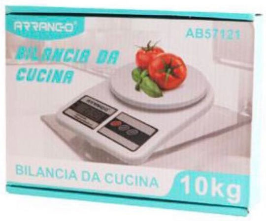 Arrango Ψηφιακή Ζυγαριά Κουζίνας έως 10kg Λευκή