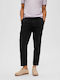 Selected Men's Trousers in Relaxed Fit Black