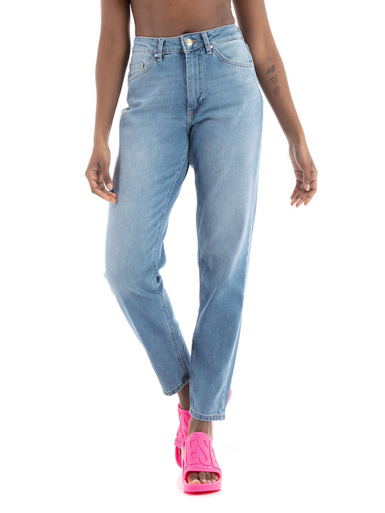 Only High Waist Women's Jean Trousers in Mom Fit Medium Aged Denim