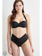 Solids Bikini Slip High Waist Black
