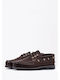 Δερμάτινα Ανδρικά Boat Shoes σε Καφέ Χρώμα