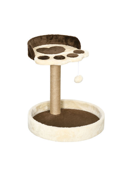 Pawhut Scratching Post Poles Beige 41x41x44cm