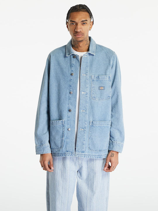 Oversized denim hot sale jacket skroutz