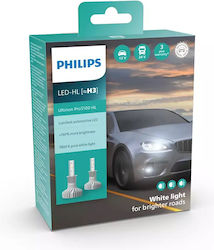 Philips Λάμπες Αυτοκινήτου H3 LED 5800K Ψυχρό Λευκό 12-24V 2τμχ