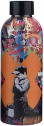 Graffiti Banksy's Bottle Thermos Stainless Stee...