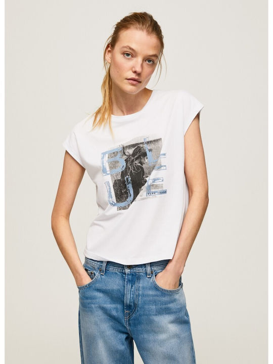 Pepe Jeans Marguerite Γυναικείο T-shirt Λευκό