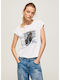 Pepe Jeans Marguerite Damen T-Shirt Weiß