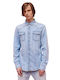 Staff Men's Shirt Long Sleeve Denim Blue