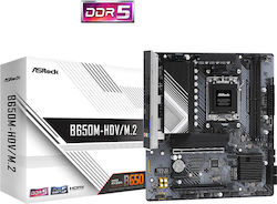 ASRock B650M-HDV/M.2 Motherboard Micro ATX with AMD AM5 Socket