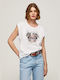 Pepe Jeans Orlene Femeie Tricou Alb