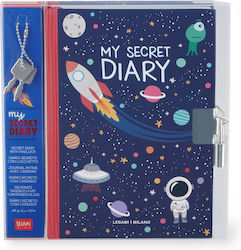 Legami Milano Space Notebook with Lock Blue