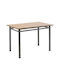 PWF-0644 Table Kitchen Wooden with Metal Frame 110x70x77cm