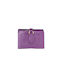 Wallet women's purple leatherette purple