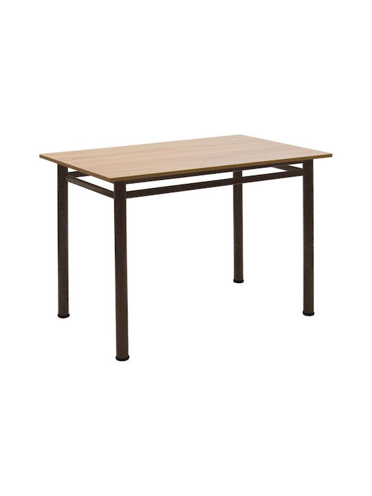 PWF-0644 Table Kitchen Wooden with Metal Frame 110x70x77cm