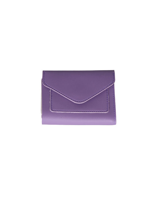 Wallet women's wallet made of lilac leatherette