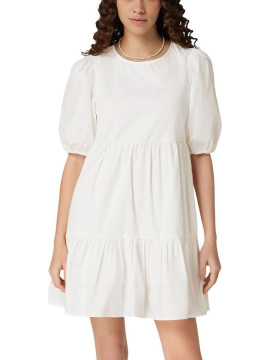 Bella Sommer Mini Damenkleid Weiß