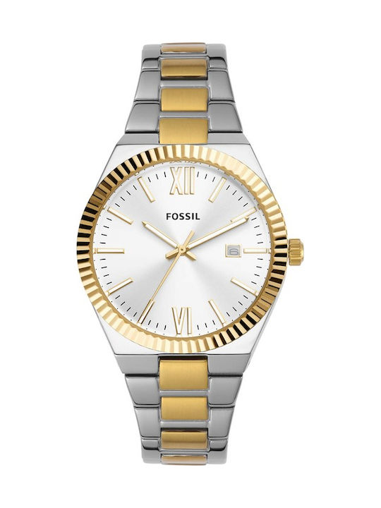 Fossil Women's Watch Chronograph with Gold Metal Bracelet