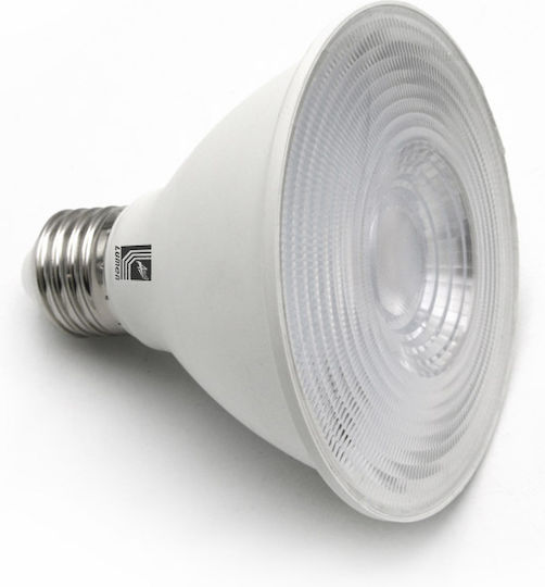 Adeleq Bec LED 12W 90mm pentru Soclu E27 și Formă PAR30 Alb natural 1200lm