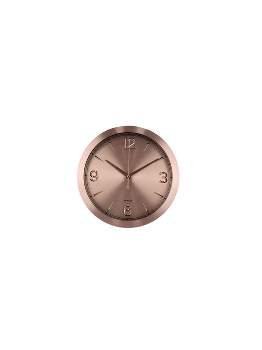 Aria Trade Wanduhr Metallisch Bronze Ø30cm