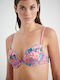 Purple Tropics Bikini Bra B Cup With Padding Floral