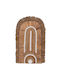 Freebox Wall Decor Brown Wicker Material 32x8x58cm