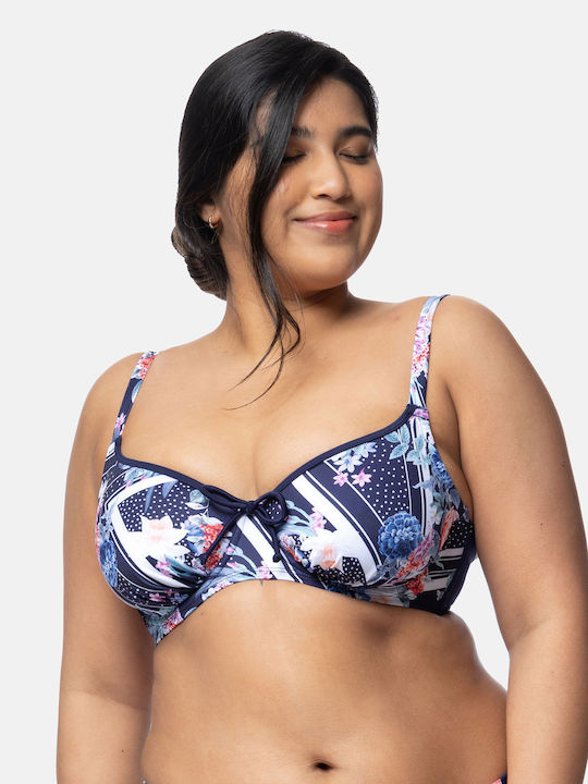 Monaco Bikini Σουτιέν Floral Navy Μπλε