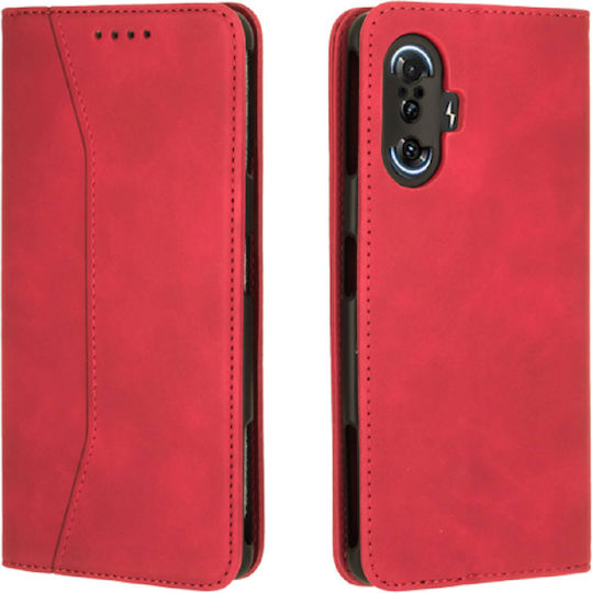 Bodycell Wallet Δερματίνης Κόκκινο (Poco F3 / Mi 11i)